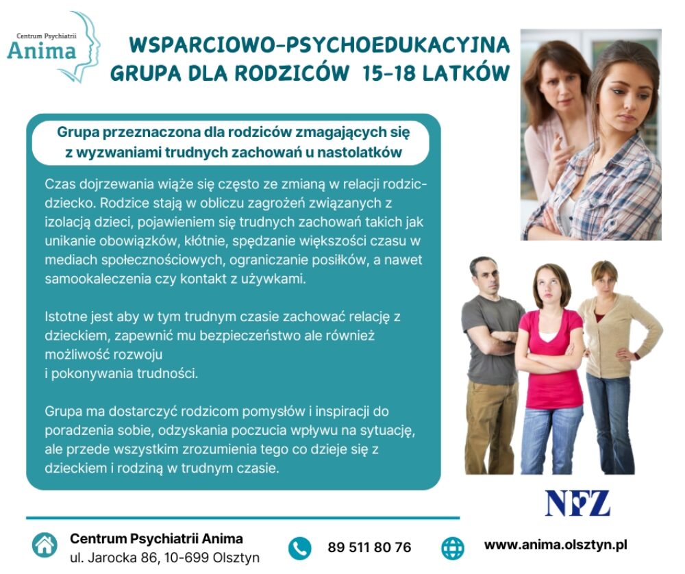 grupa dla rodziców 15-18 latków